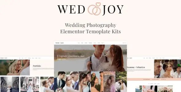 Wedjoy – Wedding Photography Elementor Template Kit