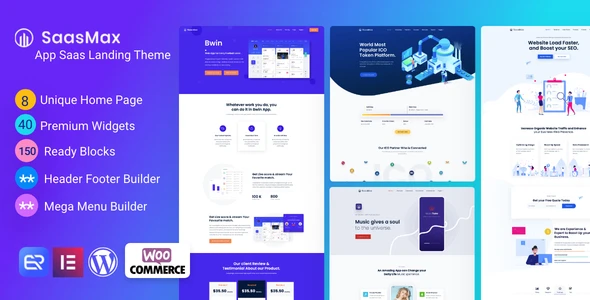 Saasmax – Saas Startup WordPress Theme