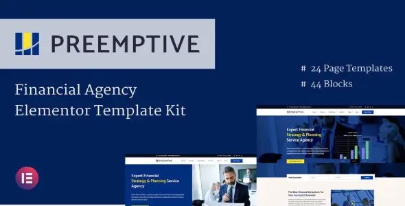 Preemptive – Business & Finance Elementor Template Kit