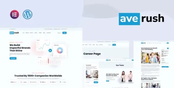 Averush – Digital Marketing & Creative Agency Elementor Template Kit