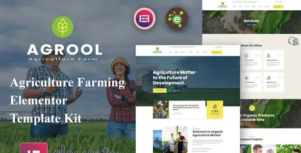 Agrool – Agriculture Farming Elementor Template Kit
